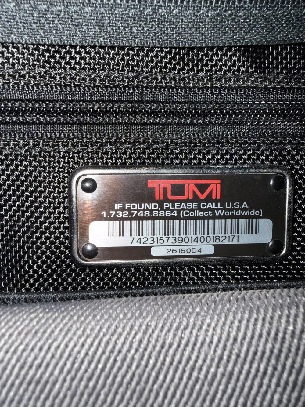TUMI Black Ballistic Nylon Expandable Laptop Briefcase Business Travel Bag